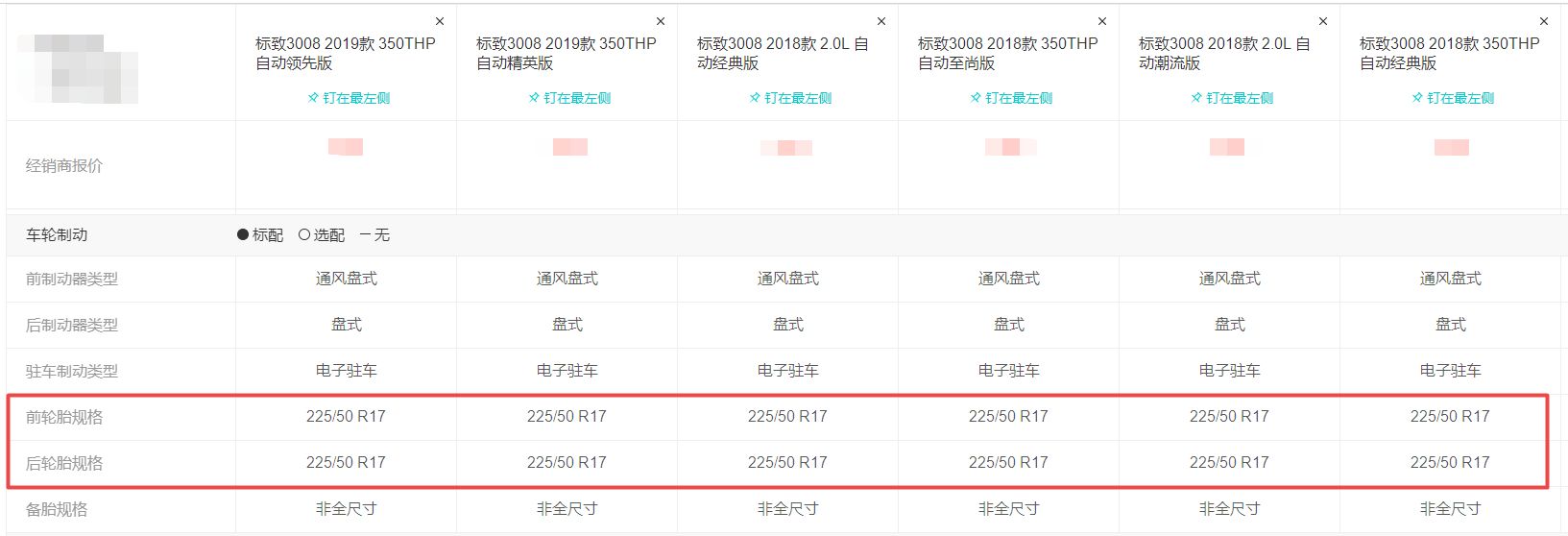 标致3008轮胎型号规格-有驾 标致3008轮胎型号规格-有驾