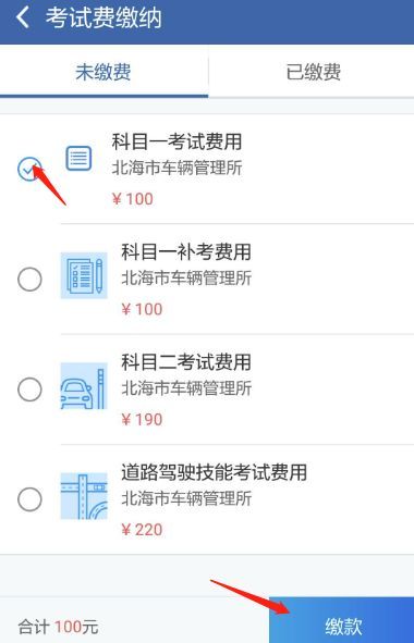 科目一预约成功后无缴费信息-有驾 科目一预约成功后无缴费信息-有驾