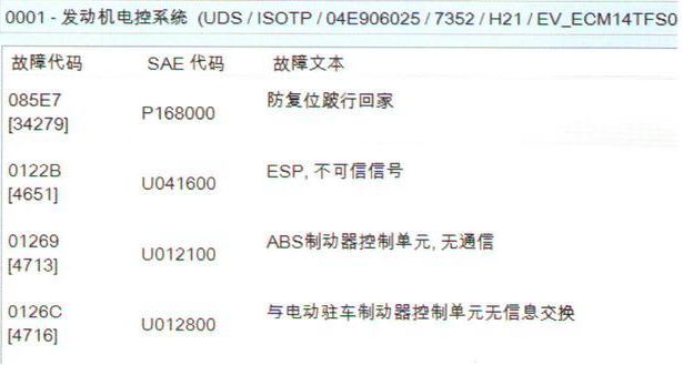 u112100故障码维修案例-有驾 u112100故障码维修案例-有驾